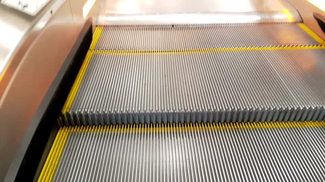 Moving-escalator-steps.-Escalator-in-work.
