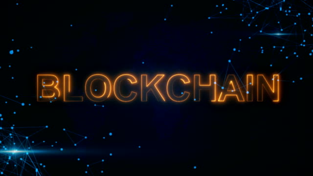 Blockchain-with-hologram-businessman-concept