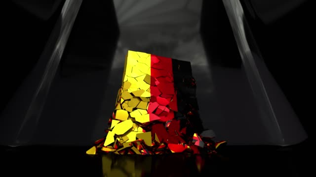 Deutschland-deutsche-Zusammenbruch-Flagge-Euro-Europa-Europäische-4k