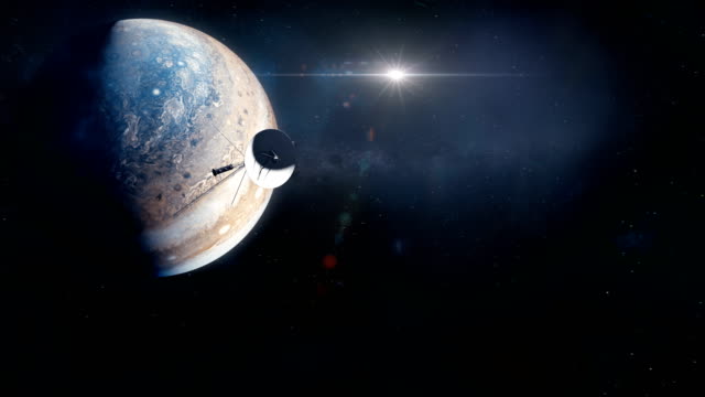 Voyager-sonda-dejando-Júpiter