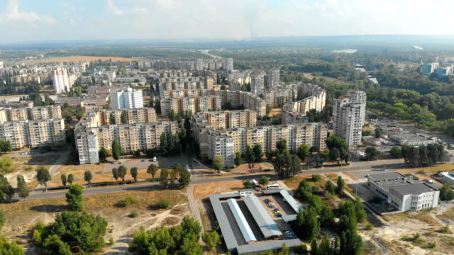 Aerial-view-of-Residential-multi-storey-buildings-in-the-city