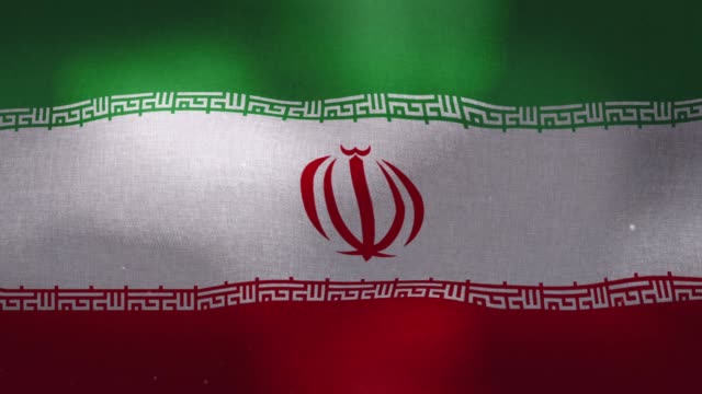 Bandera-Nacional-de-Irán-agitando
