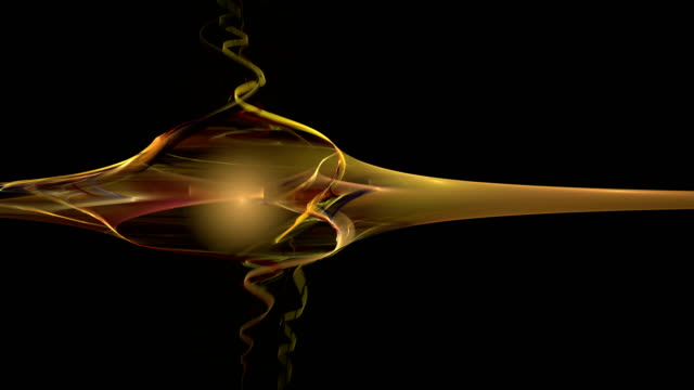 Gold-yellow-figure-abstract-loop-motion-background