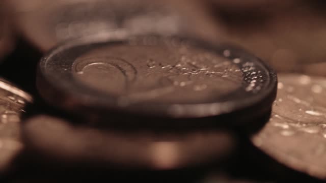 Spinning-Euro-Münzen