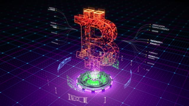 Abstract-animation-of-Bitcoin-symbol-formed-by-particles