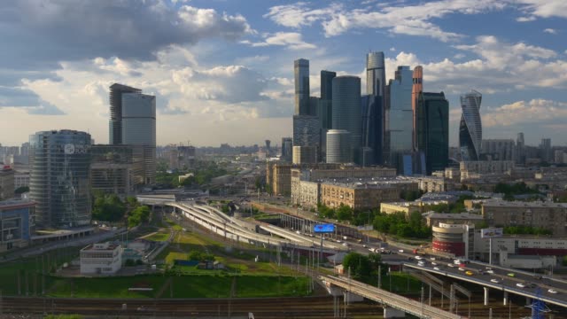 russia-sunny-summer-day-moscow-city-block-traffic-ring-road-aerial-panorama-4k