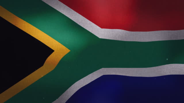 Sudáfrica-bandera-nacional-agitando