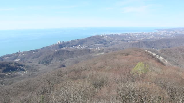 View-of-the-city-of-Sochi-and-its-surroundings-from-the-mountain-Akhun
