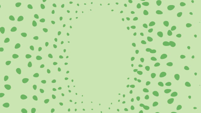 Pastel-verde-Animación-gráfica-huevo-de-Pascua,-aislada-en-fondo-verde-con-máscara-alfa