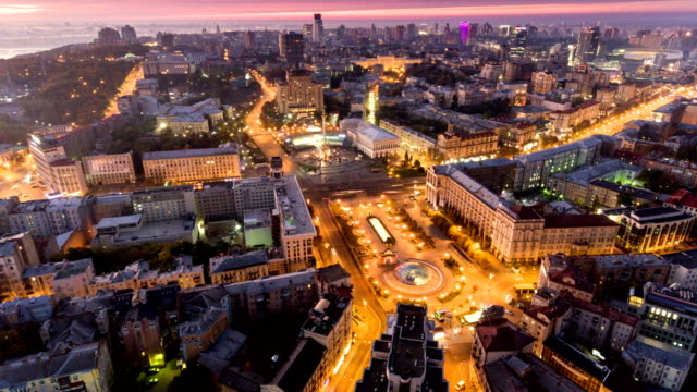 Independence-Square.-Ukraine.-Aerial-view.-City-center.-Kyiv.