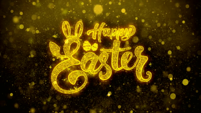 Feliz-Pascua-deseos-saludos-tarjeta,-invitación,-celebración-fuegos-artificiales
