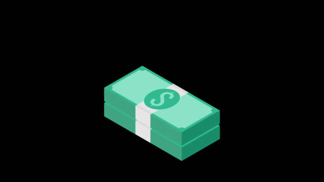 Money-Stacks.-Isometric-loop-animation-in-alpha-channel.-4K-resolution.