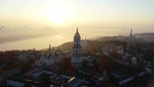 Vista-aérea-de-Kiev-Pechersk-Lavra,-Kiev,-Kiev,-Ucrania
