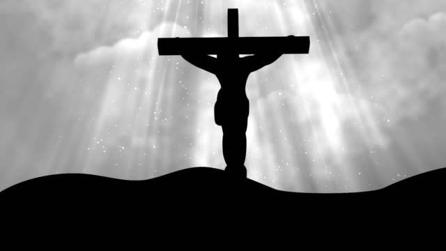 Christ-on-Cross-Grey-Worship-Loopable-Background