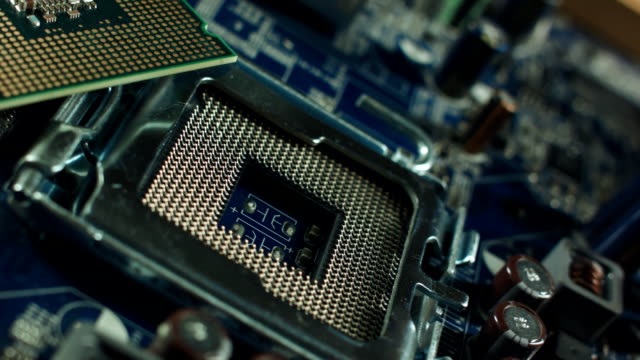 CPU-socket-on-the-motherboard.-focus-on-CPU-socket.-toned-image
