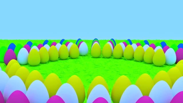 3D-Rendering-von-Easter-eggs