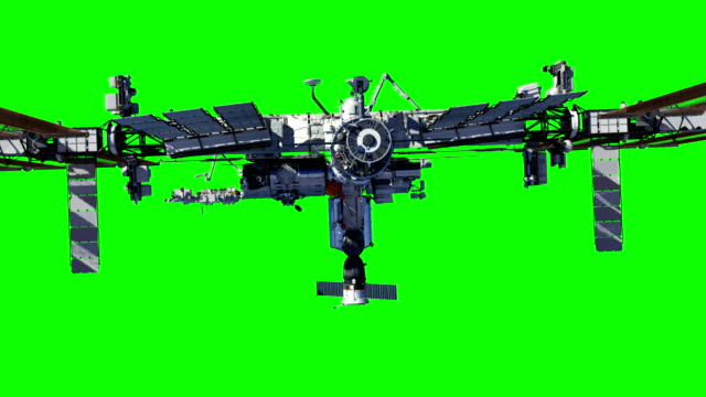Internationale-Raumstation-ISS.-Green-Screen.