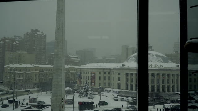 Die-Stadt-Kiew.-Ukraine.-Blick-aus-dem-Fenster-in-den-Stadt-Zirkus