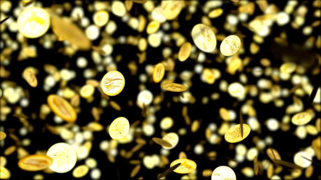 HD-Endlos-wiederholbar-Hintergrund-mit-schön-fallenden-Goldmünzen