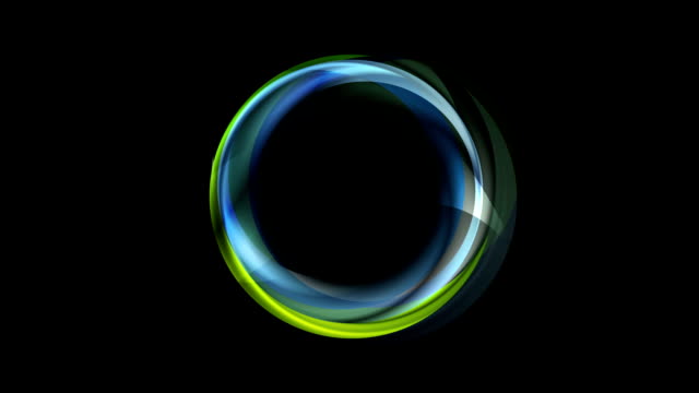 Konzept-Neon-schillernden-corporate-Ring-Videoanimation