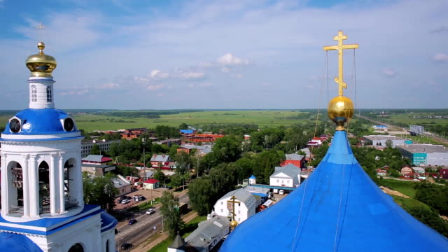 aerial-shot-convent-in-Bogolyubovo,-Russia