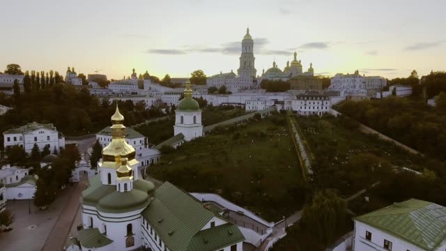 vista-aérea-de-Lavra-de-Kiev-Pechersk,-Kiev,-Ucrania.