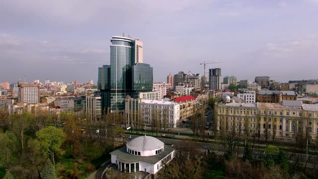 vista-aérea-de-Kiev,-Hilton