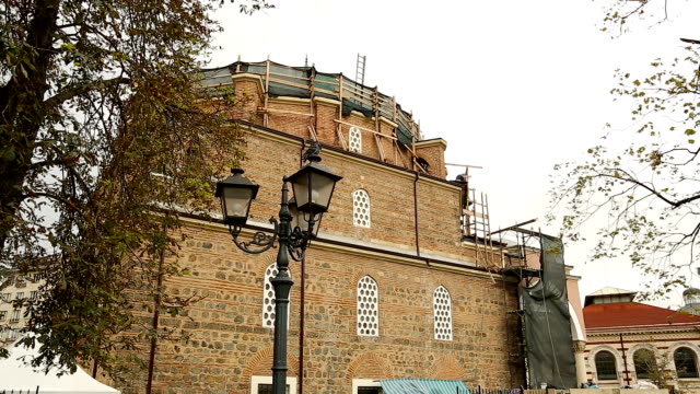 Reconstruction-of-Banya-Bashi-Mosque-in-Sofia,-preservation-of-cultural-sight