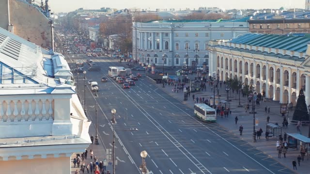 Panorama-der-Newski-Prospekt-in-St.-Petersburg
