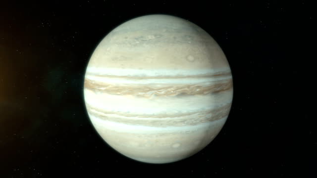 Realistischer-Planet-Jupiter-drehen-im-Deep-Space.
