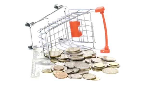 shopping-cart-rotate-on-white-backgroun