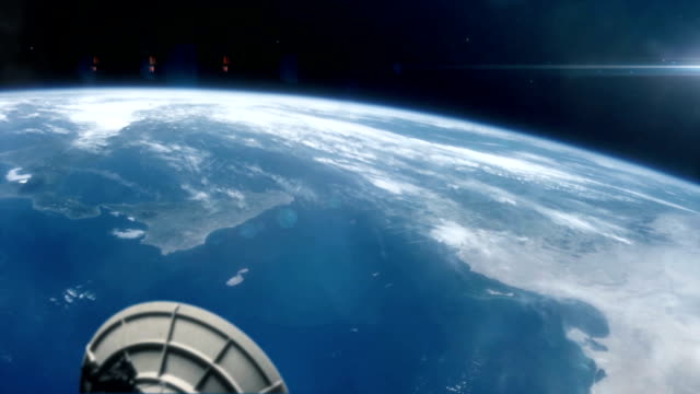 Satélite-de-comunicaciones-en-la-órbita-del-planeta-Tierra-1