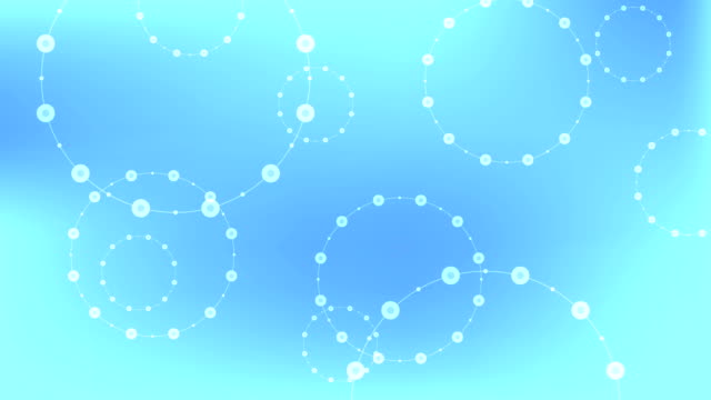 Tecnología-azul-brillante-círculos-video-animación