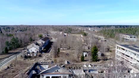 The-aerial-view-of-the-house-with-the-rubbles