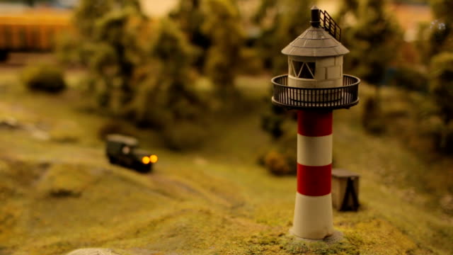 Toy-city-close-up-Lighthouse-Beach-Coast