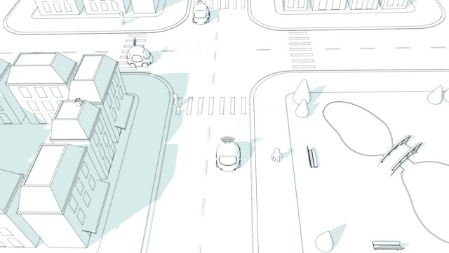 Uno-mismo-conducción-coches---animación-3D