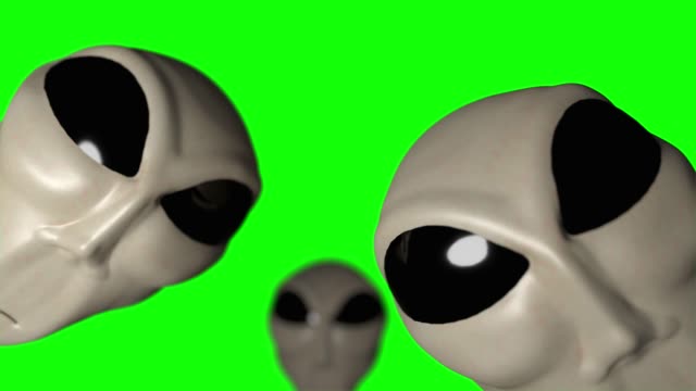Alien-graue-Köpfe-Gesichter-gruselig-Außerirdische-grauen-Entführung-Kreatur-ufo-4k