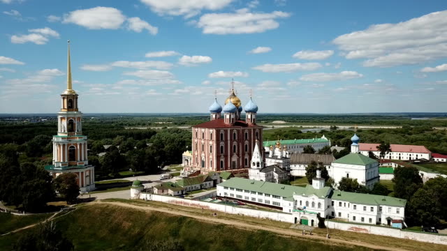 Image-of--Kremlin-and--Cathedral-in-Ryazan-city