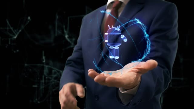 Businessman-shows-concept-hologram-3d-robot-on-his-hand