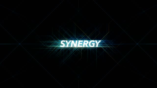 Digitale-Leitungen-Tech-Wort---Synergie