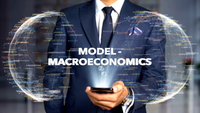 Geschäftsmann-Hologramm-Concept-Economics-Model-Makroökonomie