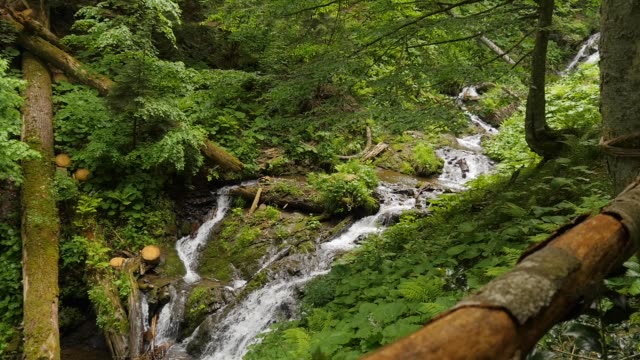 Waterfall-at-medelikha-park-slomotion-long-shot