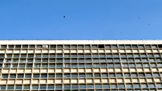Facade-of-skyscraper.--Many-windows-of-geometric.