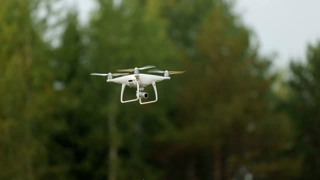 the-quadcopter-is-shooting