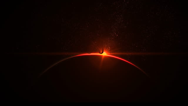 Luna-planeta-roja-con-salida-del-sol-en-el-espacio