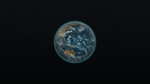Infografías-de-Planet-Earth-girando,-desde-cero-añadiendo-capa-tras-capa