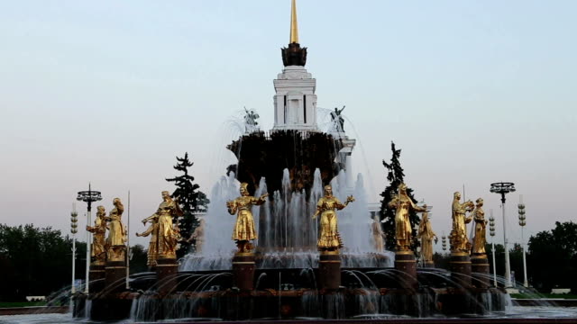 Fountain-Friendship-of-Nations(1951-54,-The-project-of-the-fountain-by-architects-K.-Topuridze-and-G.-Konstantinovsky)----VDNKH-(All-Russia-Exhibition-Centre),-Moscow,-Russia