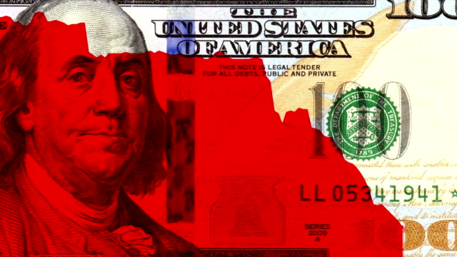Dólares-como-fondo-en-América-Economía-caída-100-nuevos.-nuevo-movimiento-de-la-calidad-única-de-animación