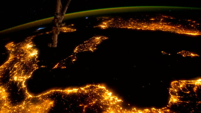 Südeuropa,-die-aus-dem-Weltraum---ISS-gesehen
