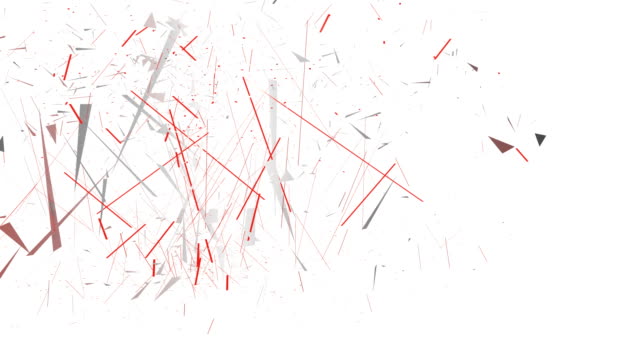 polígonos-rojo-3D-spin-y-montan-en-un-3d-símbolo-de-bitcoin-y-colomns.-4-k-limpia-de-animación-en-3d-sobre-fondo-blanco